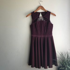 Maroon Cord Dress